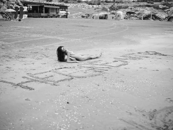 Victoria R written in the sand #78