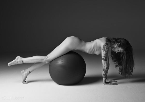 Inga black and white nude art #29